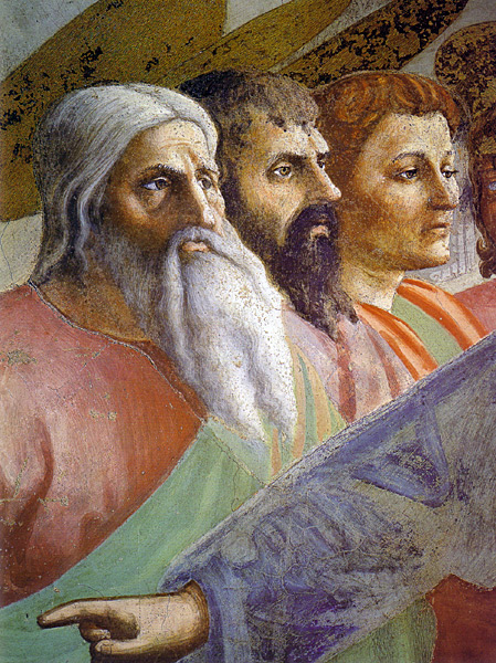 Masaccio, Tribute of Money detail