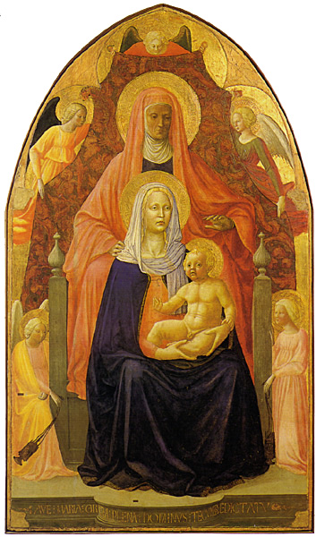 Masaccio, Madonna and Child Enthroned