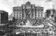 The Trevi Fountain in Rome 1773 - Giovanni Battista Piranesi