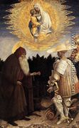 Apparition of the Virgin to Sts Anthony Abbot and George 1445 - Antonio Pisano (Pisanello)