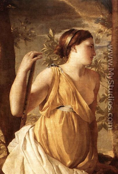 The Inspiration of the Poet (detail) c. 1630 - Nicolas Poussin