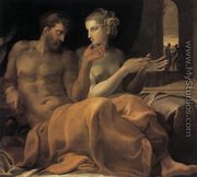 Ulysses and Penelope c. 1545 - Francesco Primaticcio
