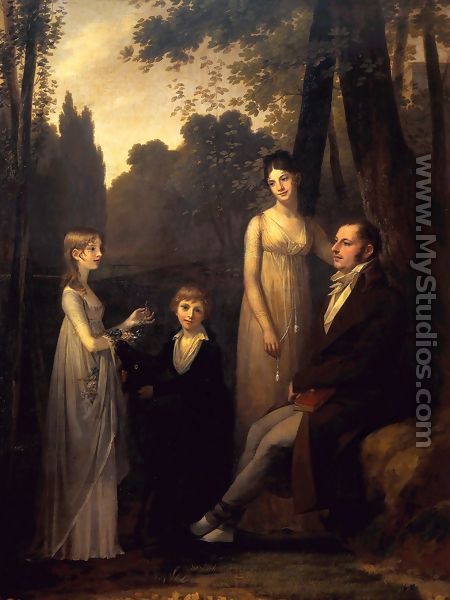 Rutger Jan Schimmelpenninck with his Wife and Children 1801-02 - Pierre-Paul Prud