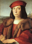 Portrait of a Man with an Apple (possibly Francesco Maria della Rovere) 1503-04 - Raphael