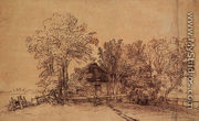 Cottage Among Trees 1650-51 - Rembrandt Van Rijn