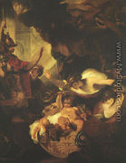 The Infant Hercules Strangling the Serpents sent by Hera - Sir Joshua Reynolds