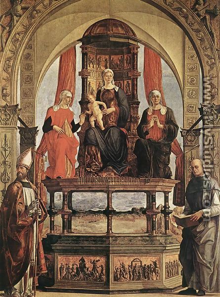 Madonna with Child and Saints 1480 - Ercole de