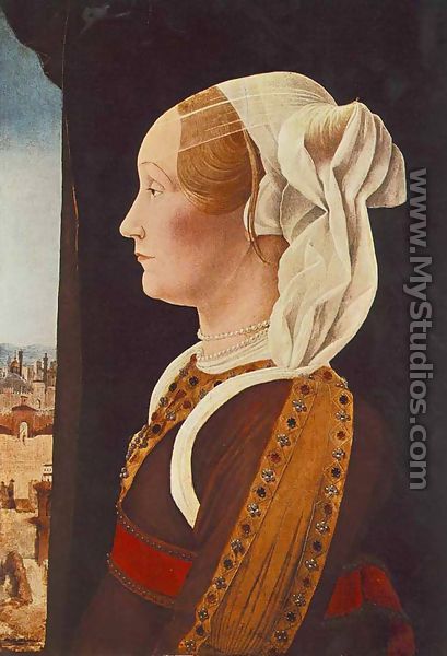 Portrait of Ginevra Bentivoglio c. 1480 - Ercole de
