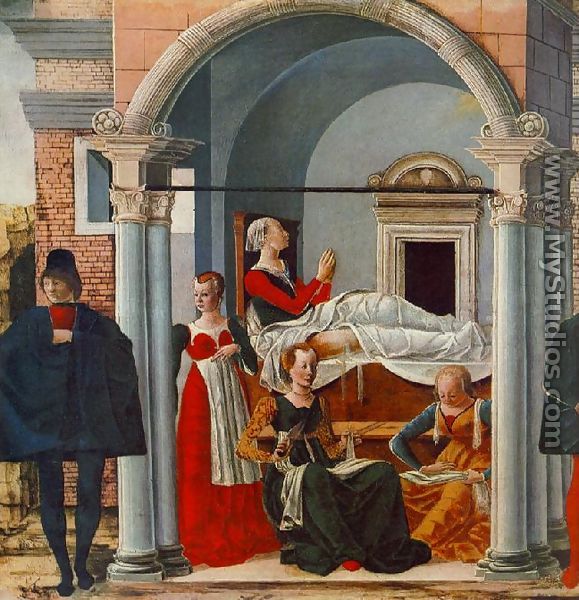 The Convalescence of St Theodora Suarez (detail) 1472-73 - Ercole de
