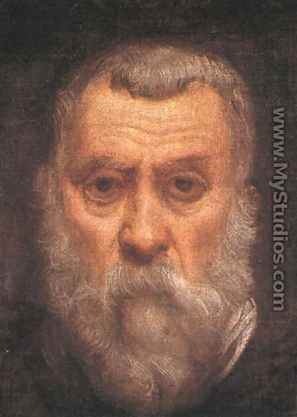 Self-portrait (detail) c. 1588 - Jacopo Tintoretto (Robusti)