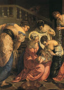 The Birth of John the Baptist (detail) 1550 - Jacopo Tintoretto (Robusti)