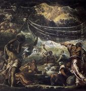 The Miracle of Manna 1577 - Jacopo Tintoretto (Robusti)