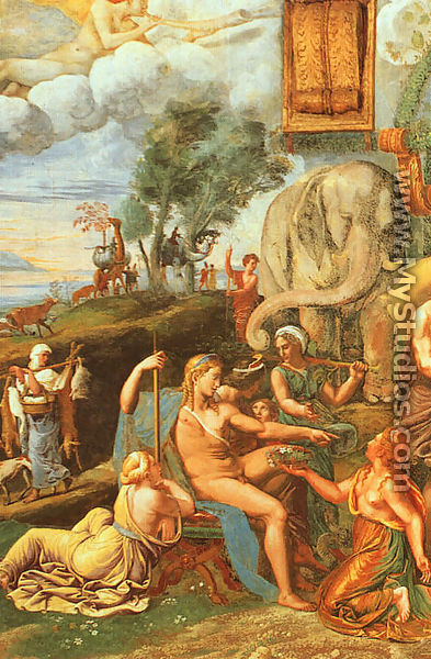 The Wedding of Psyche (detail) 1528 - Giulio Romano (Orbetto)