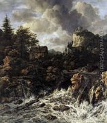 The Waterfall 1665-70 - Jacob Van Ruisdael