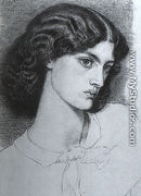 Portrait of Jane Burdon (later Jane Morris) 1858 - Dante Gabriel Rossetti