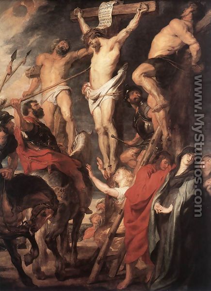 Christ on the Cross between the Two Thieves 1619-20 - Peter Paul Rubens