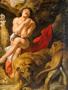 Daniel in the Lions' Den (detail) 1613 - Peter Paul Rubens