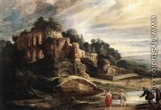 Landscape with the Ruins of Mount Palatine in Rome c. 1608 - Peter Paul Rubens