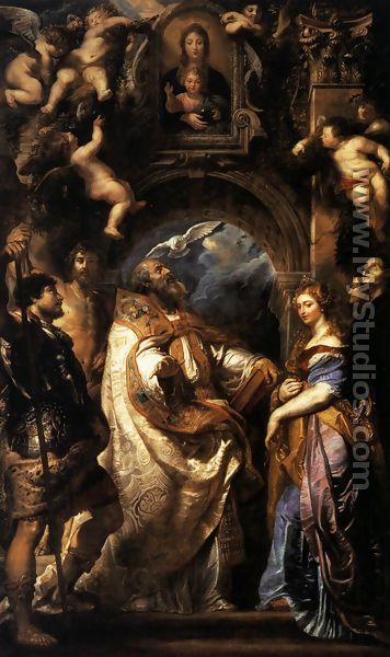 The Ecstasy of St Gregory the Great 1608 - Peter Paul Rubens