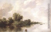 River Scene 1632 - Salomon van Ruysdael
