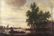 The Ferryboat 1647 - Salomon van Ruysdael