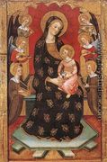 Madonna with Angels Playing Music 1390s - Pedro Serra