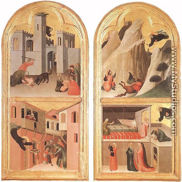 Blessed Agostino Novello Altarpiece (2) 1324 - Louis de Silvestre