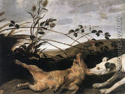 Greyhound Catching a Young Wild Boar - Frans Snyders
