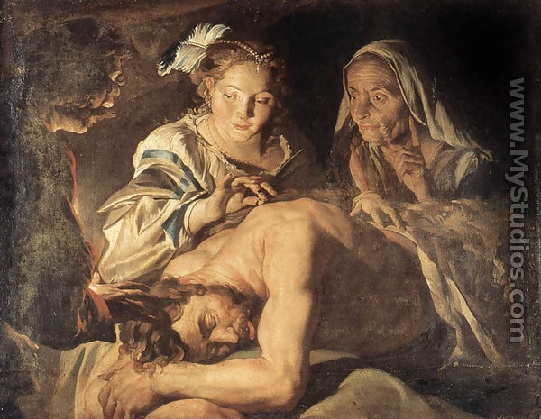 Samson and Delilah 1630s - Matthias Stomer