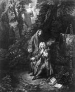 Watteau and his Friend Monsieur de Jullienne  1731 - Nicolas-Henry Tardieu