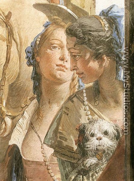 The Banquet of Cleopatra (detail-6) 1746-47 - Giovanni Battista Tiepolo