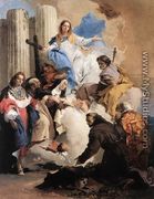 The Virgin with Six Saints 1737-40 - Giovanni Battista Tiepolo