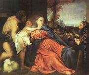 Holy Family and Donor 1513-14 - Tiziano Vecellio (Titian)