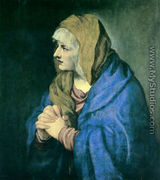 Mater Dolorosa (with clasped hands) 1550 - Tiziano Vecellio (Titian)