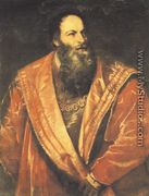 Portrait of Pietro Aretino 1545 - Tiziano Vecellio (Titian)
