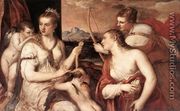 Venus Blindfolding Cupid c. 1565 - Tiziano Vecellio (Titian)