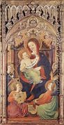 Madonna with Christ Child and Angels Playing Music 1400-50 - Spanish Unknown Masters