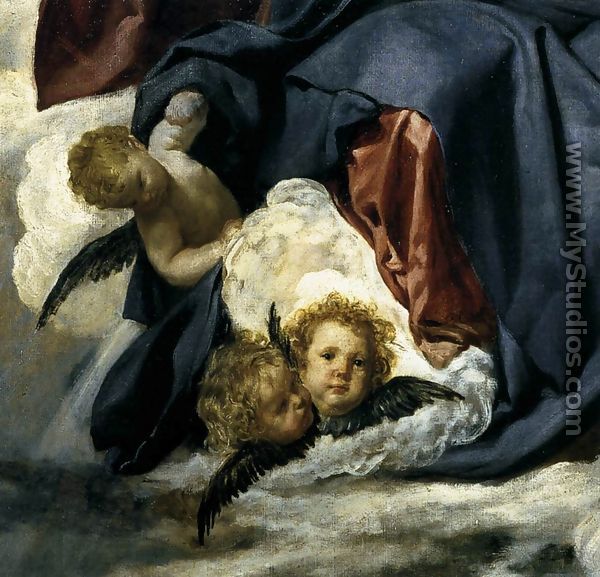 The Coronation of the Virgin (detail) 1645 - Diego Rodriguez de Silva y Velazquez