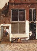 The Little Street (detail-3) 1657-58 - Jan Vermeer Van Delft