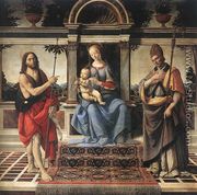 Madonna with Sts John the Baptist and Donatus 1475-83 - Andrea Del Verrocchio