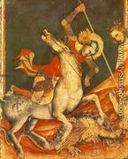 St George 's Battle with the Dragon around 1350 - Vitale Da Bologna