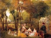 The Champs-Elysees 1719 - Jean-Antoine Watteau