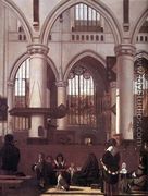 The Interior of the Oude Kerk, Amsterdam, during a Sermon 1658-59 - Emanuel de Witte