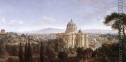 The St Peter's in Rome c. 1711 - Caspar Andriaans Van Wittel