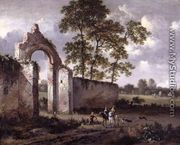 Landscape with a Ruined Archway - Jan Wynants
