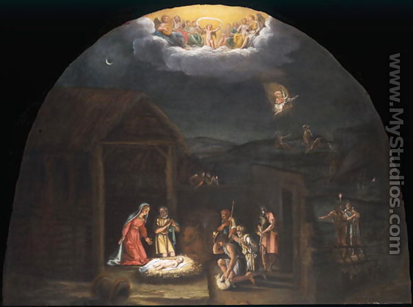 Landscape with the Adoration of the Shepherds - Francesco Albani