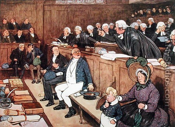 The Trial of Mr Pickwick  (scene from 