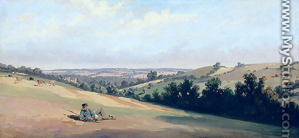 Young Man Reclining on the Downs, c.1833-35 - Theodore Caruelle d