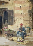 The Flower Seller  1891 - Raphael von Ambros