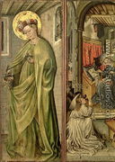 St. Dorothy  (left hand panel of polyptych) - Jost Amman